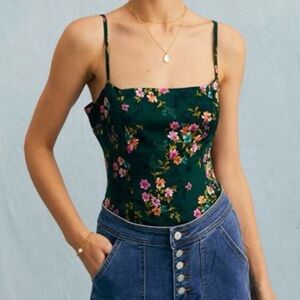 Satin Floral Top